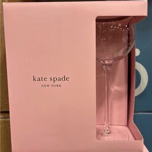 Kate Spade Larabee Dot Wine Glasses Balloon Style Set of 4 12oz Lenox